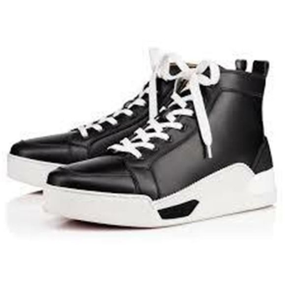 Christian Louboutin RANKICK Leather High Top Trainers Sneakers Shoes